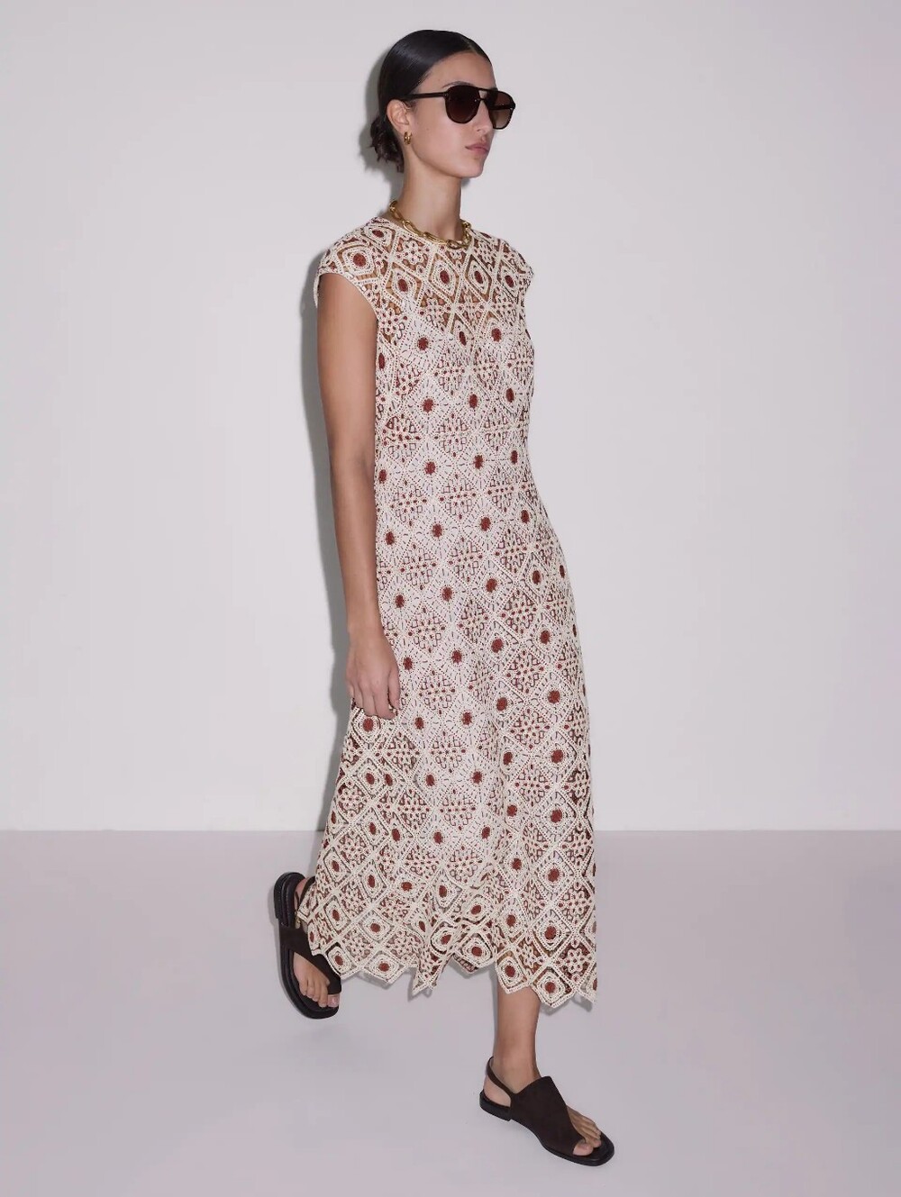 ME+EM Graphic Lace Maxi Dress - Picture 2 of 16